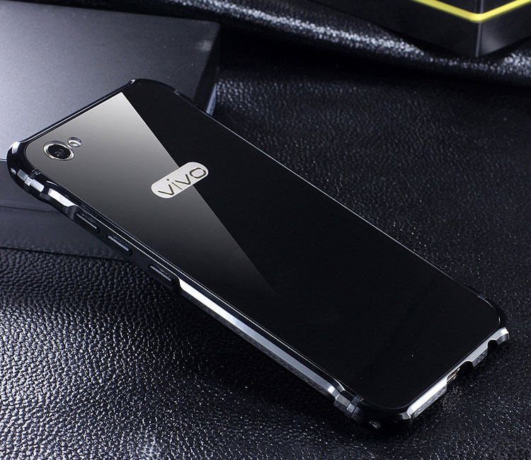 iy Rainbow Aluminum Metal Bumper Dazzle PC Back Cover Case for vivo X9s & vivo X9s Plus