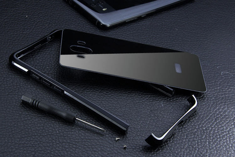 iy Rainbow Super Drop-proof Aluminum Metal Bumper Dazzle PC Back Cover Case for Huawei Mate 10 & Huawei Mate 10 Pro