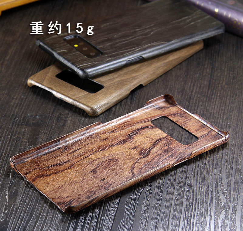SHOWKOO Kevlar Natural Wood Ultra Slim Case Cover for Samsung Galaxy Note 8