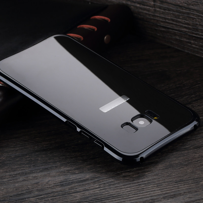 iy Rainbow Aluminum Metal Bumper Dazzle PC Back Cover Case for Samsung Galaxy S8 Plus & Galaxy S8