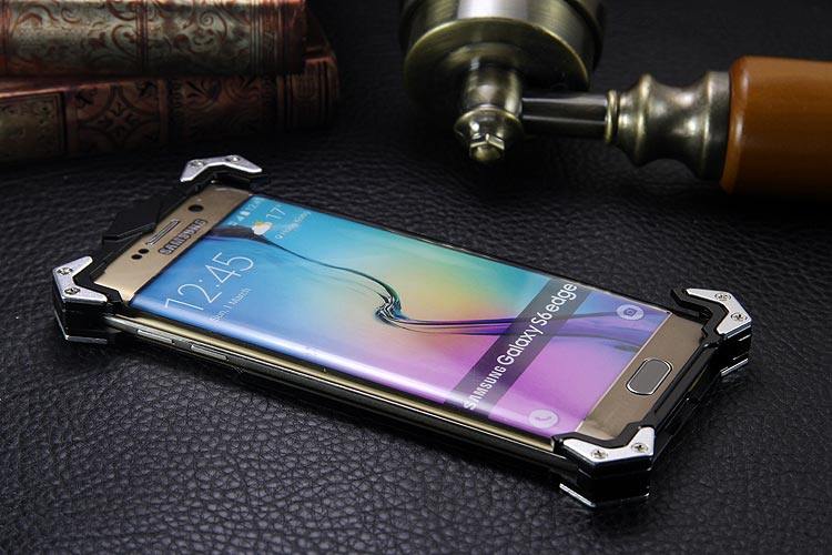 SIMON THOR Aviation Aluminum Alloy Shockproof Armor Metal Case Cover for Samsung Galaxy S6 Edge Plus