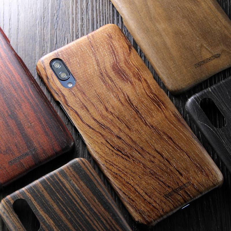 SHOWKOO Kevlar Natural Wood Ultra Slim Case Cover for vivo NEX S & vivo NEX A