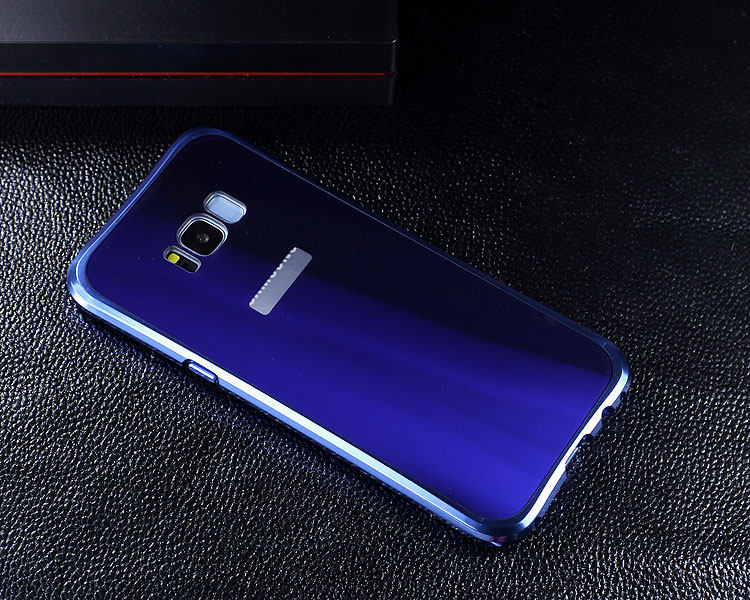 iy Rainbow Aluminum Metal Bumper Dazzle PC Back Cover Case for Samsung Galaxy S8 Plus & Galaxy S8