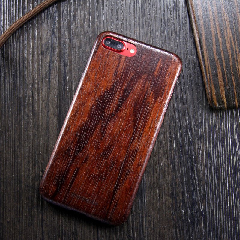 SHOWKOO Kevlar Natural Wood Ultra Slim Case Cover for Apple iPhone 8 Plus & iPhone 8 & iPhone 7 Plus & iPhone 7