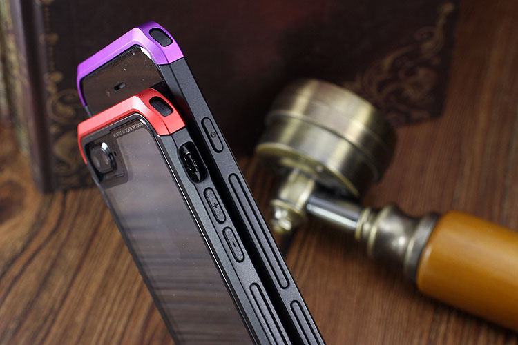 Luphie Nunchaku Airframe Metal Frame Air Barrier Tempered Glass Back Case Cover for Apple iPhone 7 Plus & iPhone 7