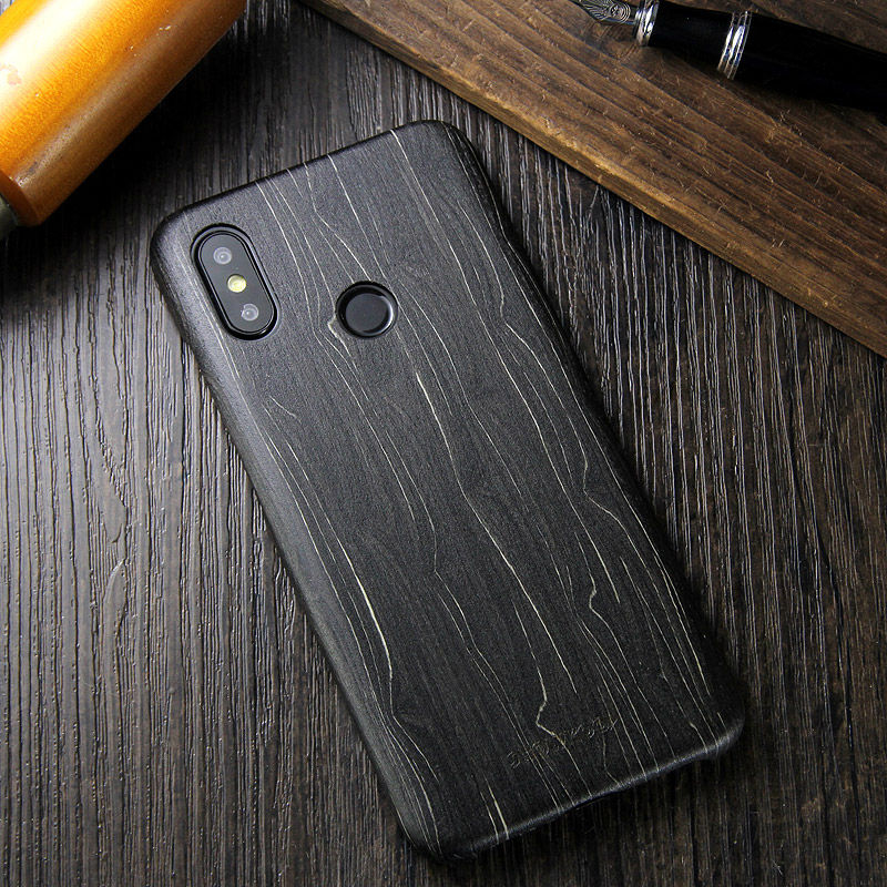 SHOWKOO Kevlar Natural Wood Ultra Slim Case Cover for Xiaomi Mi 8 & Xiaomi Mi 8 Explorer