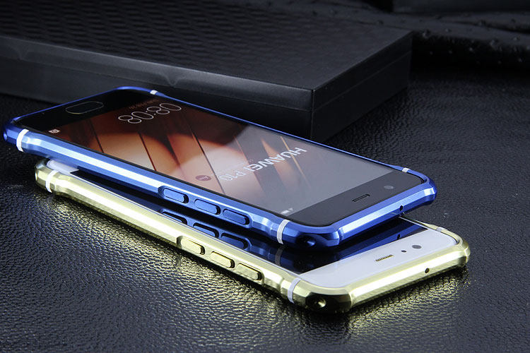 iy Rainbow Aluminum Metal Bumper Dazzle PC Back Cover Case for Huawei P10 Plus & Huawei P10