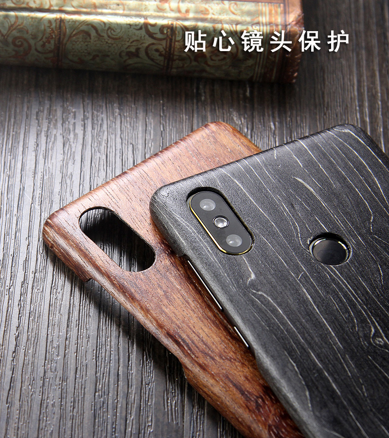 SHOWKOO Kevlar Natural Wood Ultra Slim Case Cover for Xiaomi Mi MIX 2S