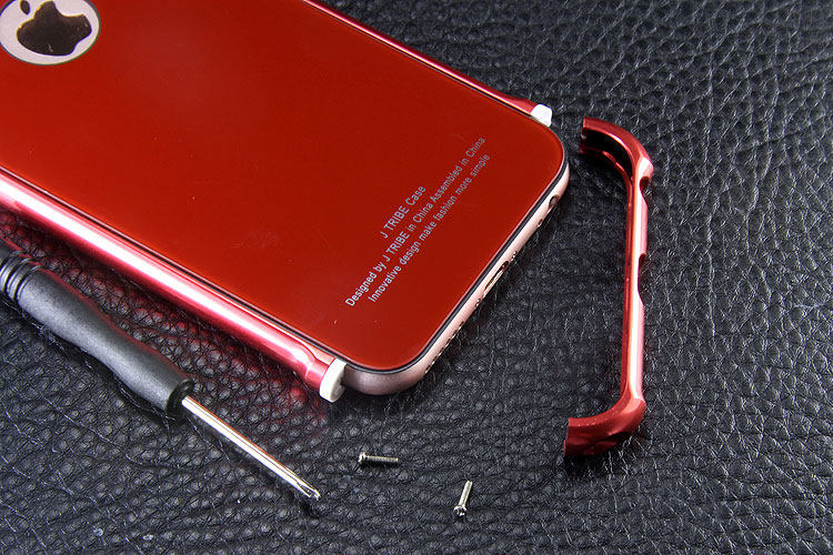 iy Rainbow Aluminum Metal Frame 9H Tempered Glass Back Cover Case for Apple iPhone 6S Plus/6 Plus & iPhone 6S/6