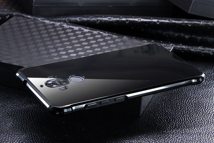 iy Rainbow Aluminum Metal Bumper Dazzle PC Back Cover Case for Huawei Mate 9 & Huawei Mate 9 Pro & Huawei Mate 9 Porsche Design