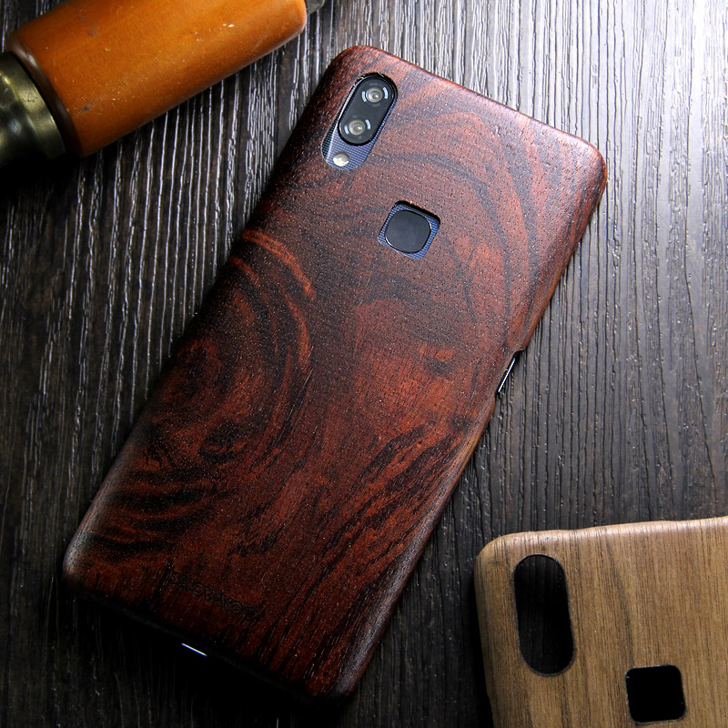 SHOWKOO Kevlar Natural Wood Ultra Slim Case Cover for vivo NEX S & vivo NEX A