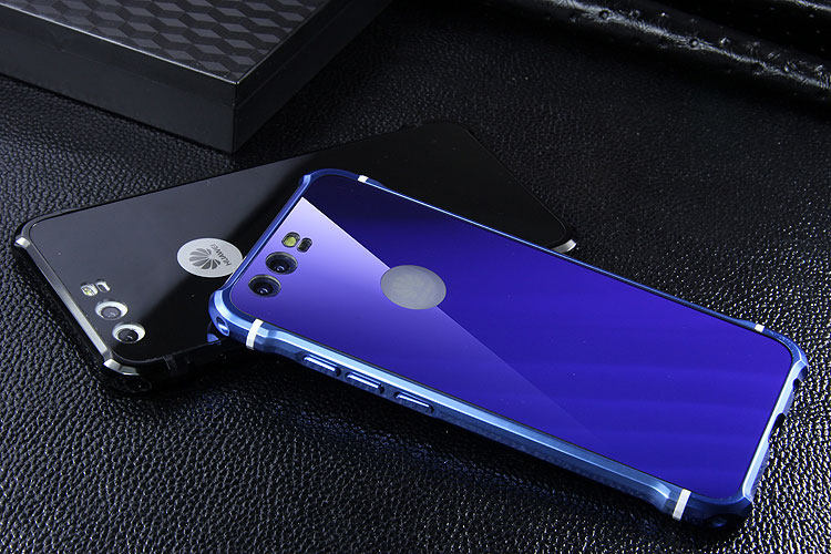 iy Rainbow Aluminum Metal Bumper Dazzle PC Back Cover Case for Huawei P10 Plus & Huawei P10