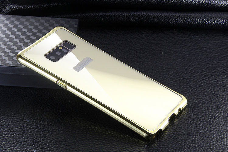 iy Rainbow Aluminum Metal Bumper Dazzle PC Back Cover Case for Samsung Galaxy Note 8