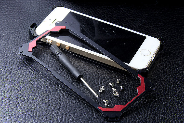 SEISMIK S-ONE Armor Man Shockproof Aluminum Shell Metal Case Cover for Apple iPhone SE/5S/5