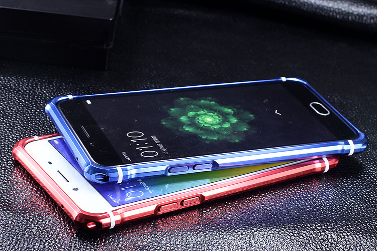 iy Rainbow Aluminum Metal Bumper Dazzle PC Back Cover Case for OPPO R9s & OPPO R9s Plus