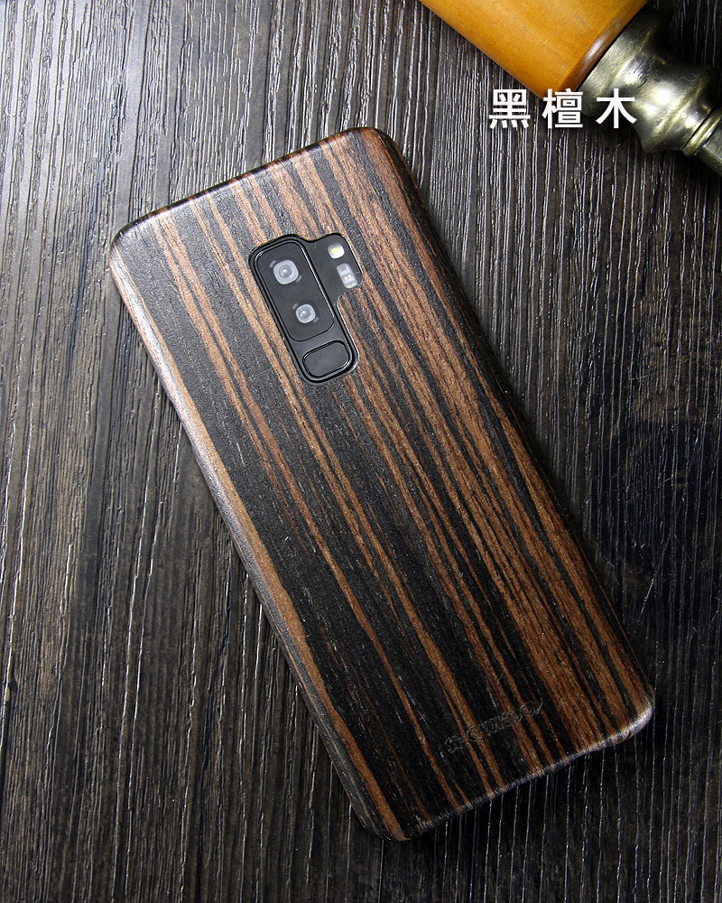 SHOWKOO Kevlar Natural Wood Ultra Slim Case Cover for Samsung Galaxy S9 Plus & Galaxy S9