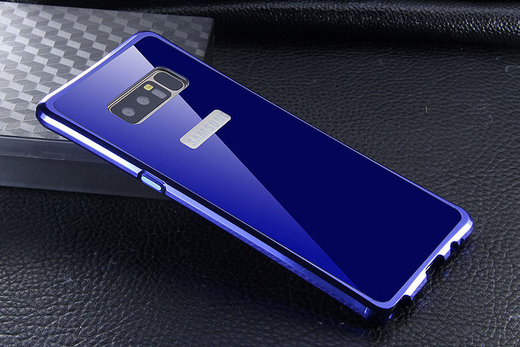 iy Rainbow Aluminum Metal Bumper Dazzle PC Back Cover Case for Samsung Galaxy Note 8