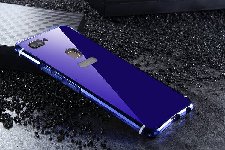 iy Rainbow Super Drop-proof Aluminum Metal Bumper Dazzle PC Back Cover Case for vivo X20