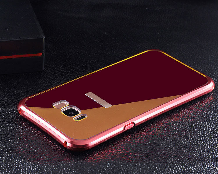 iy Rainbow Aluminum Metal Bumper Dazzle PC Back Cover Case for Samsung Galaxy S8 Plus & Galaxy S8