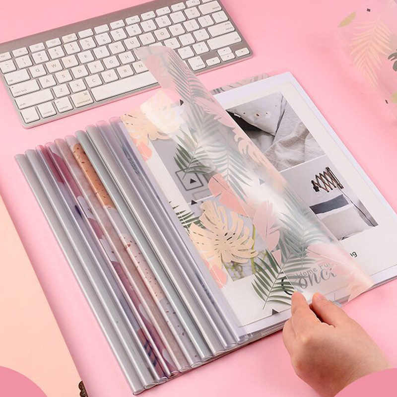 Drawbar clamp drop shaped a4 trolley clamp hipster folder transparent information examination paper cute students with thickened office supplies business dry clamp bookware plastic contract handout roll paper clip