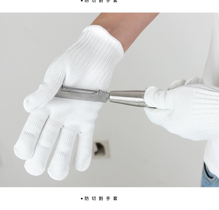 Găng tay chống cắt dây thép cấp 5 dày, găng tay chống lưỡi cắt, găng tay tự vệ, găng tay bảo hộ chiến thuật chống đâm bao tay da hàn