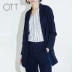 OTT Light Luxury Women mùa thu Blend Boyfriend Straight Suit Áo khoác giản dị TT71W1709 - Business Suit