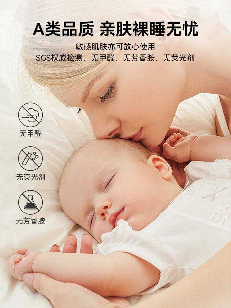 Thickened 100-Count Long-Staple Cotton Brushed Four-Piece Set, Pure Cotton Bed Sheet and Duvet Cover, New Autumn and Winter Bedding Three-Piece Set 4