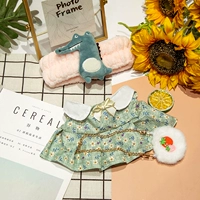 Динозавр, повязка на голову, юбка, клубника