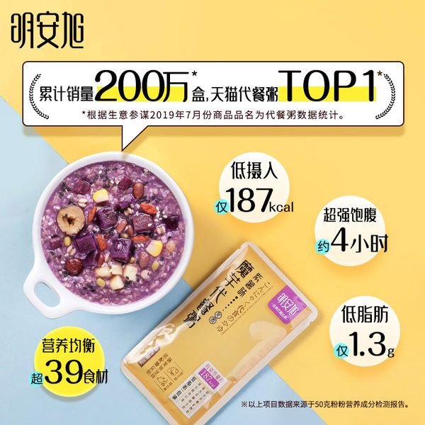 明安旭 紫薯味魔芋代餐粥 500g 天猫优惠券折后¥14.8包邮(¥49.8-35) 明安旭 紫薯味魔芋代餐粥 500g 天猫优惠券折后¥14.8包邮(¥49.8-35)