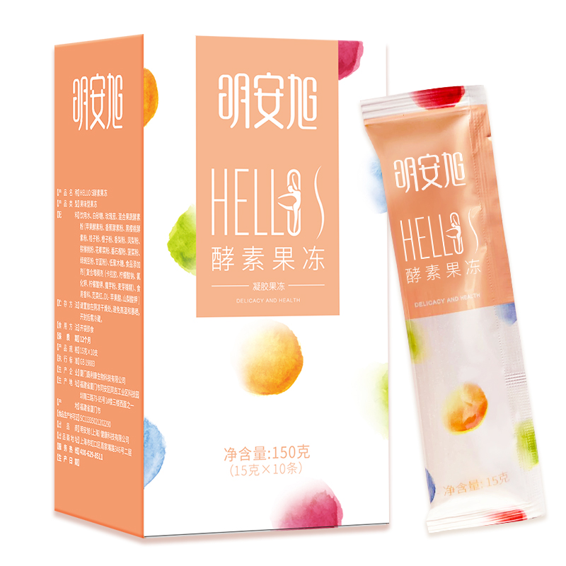 明安旭 酵素果冻条植物复合水果蔬夜间孝素官网正品粉