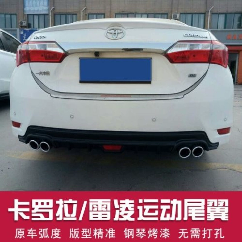 14-18 mới Corolla cánh sau sửa đổi Toyota Ralink cánh sau cánh trên sơn miễn phí đấm đôi áp lực động cơ cánh - Sopida trên