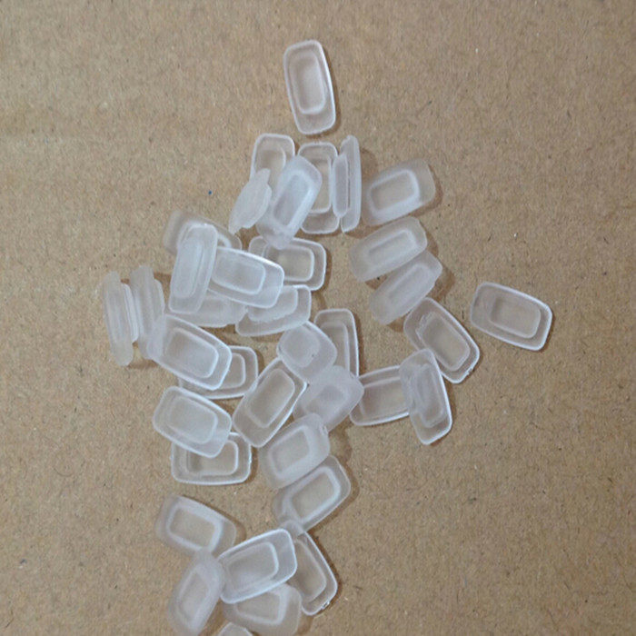 Glasses nose pads rectangular card-type matte transparent soft silicone non-slip comfortable nose pads glasses nose pads