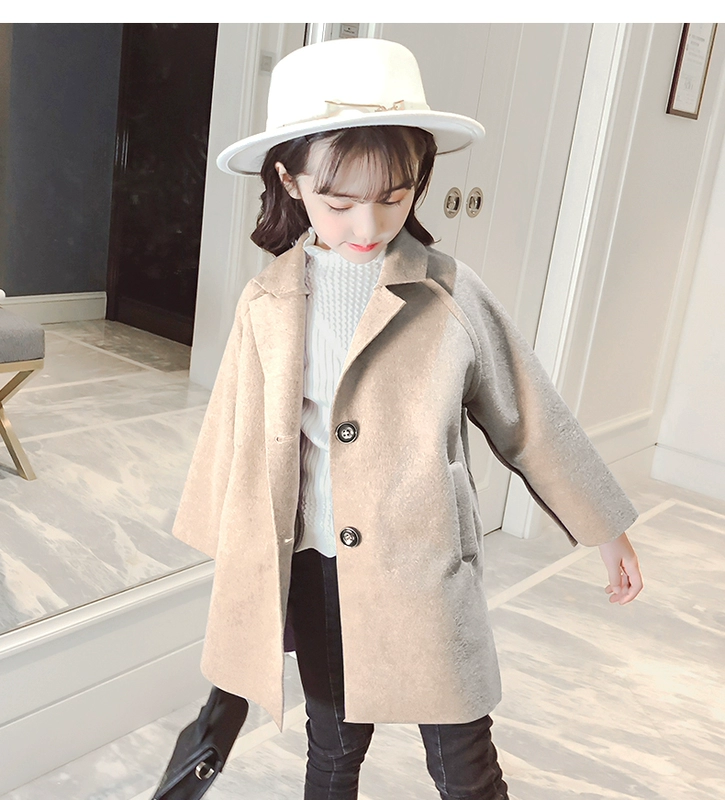 Quần áo trẻ em cho bé gái mùa thu và áo len mùa đông 2018 phiên bản mới của Hàn Quốc về trẻ em hai mặt của đại dương Nepal trong thủy triều áo trẻ em lớn shop quần áo trẻ em đẹp