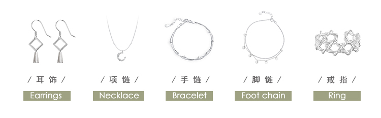 月亮 麋 人 闪 钻 弯弯 月亮 Mini Sao Tua Mặt Dây Chuyền S925 Sterling Silver Bracelet Trang Sức Quà Tặng Nhật Bản và Hàn Quốc Nữ