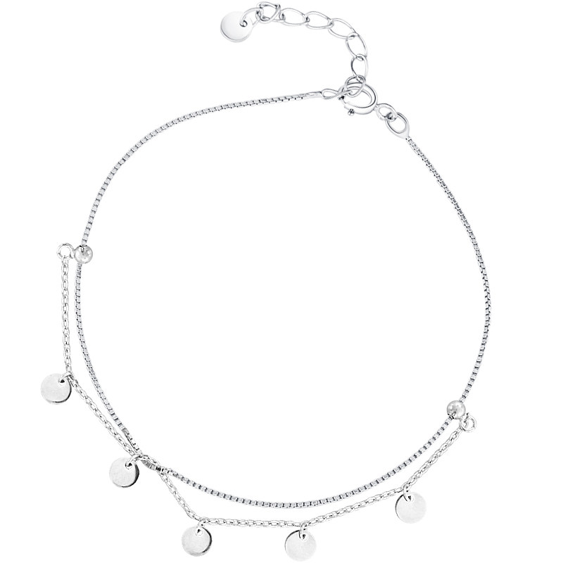 Bracelet de cheville Femme en Argenterie - Ref 3103594 Image 5