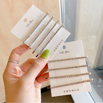 Korean ins crystal hairpin rhinestone temperament side hairpin high-end girl side clip bangs clip jennie the same paragraph