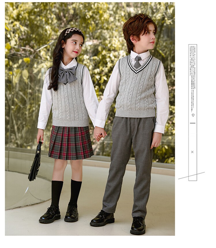 Форма для школьников и студентов для детского сада, детский бордовый комплект, в британском стиле, стиль, 3 предмета 