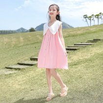 Girls dress for dress and summer clothes 2022 new foreign air children dress CUHK Trendy Princess Dresses Girls Summer Dresses