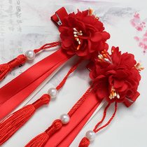 Middle China Wind childrens headwear Han suit girl hair clip ancient and wind super fairy ancient dress silk with hair accessories 61 head flowers