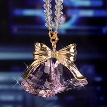 2018 crystal windbell car pendant upscale car with lady hangover in the car hang up the bell car hanging rear view mirror decoration