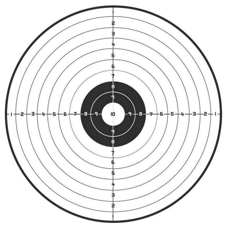 Target paper Shooting practice slingshot ejection target paper Target box with shooting ring target paper 5-10-15 meters target paper