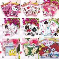 Cross stitch card set bus card set cartoon couple card bag new double-sided three-dimensional embroidered bank card bag kit