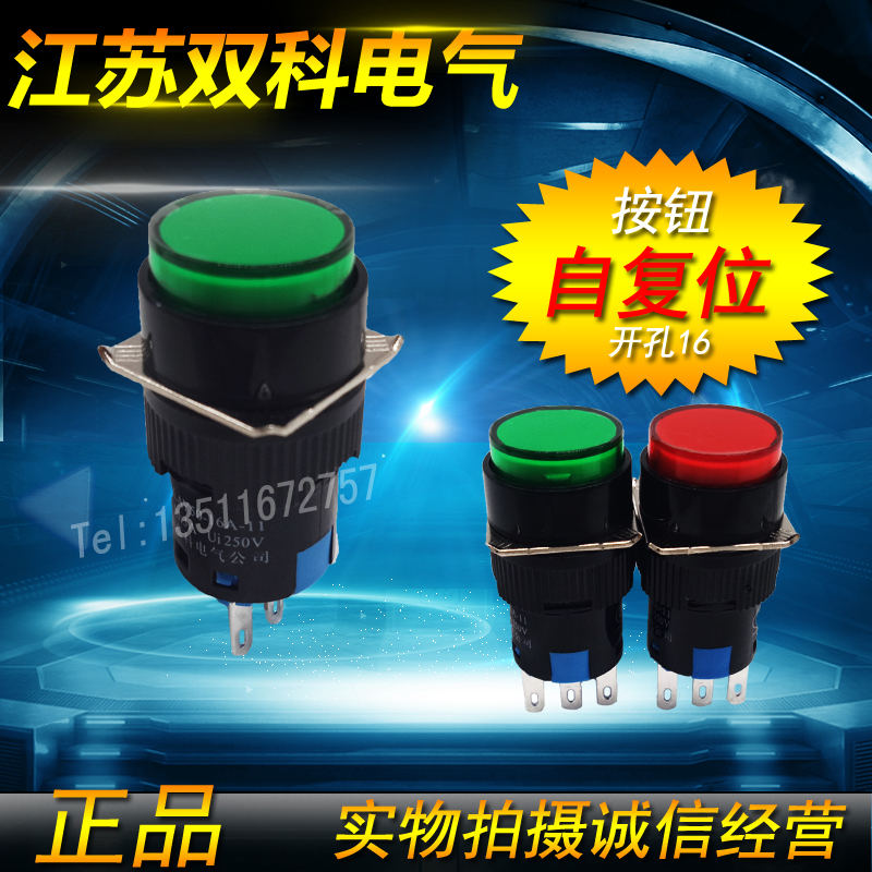 Bico Electric Self-reset button switch LAY50-16A-11