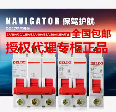 Delixi air switch DZ47 1P 2P 3P 10A 16A 20A 25A 32A circuit breaker C