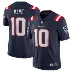 뉴 잉글랜드 애국자 럭비웨어 No. 10 Maye Mayer Jersey 자수 스포츠웨어