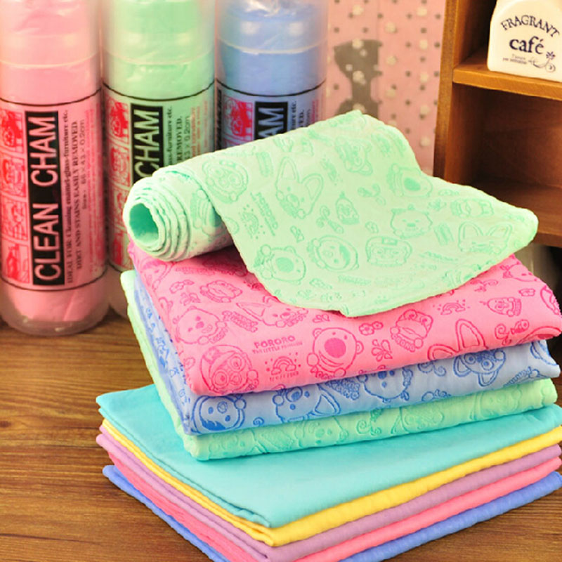 Pet Water Absorbent Towel Kitty Bath With Quick Dry Bath Towels Imitation Deer Skin Absorbent Towel Kitty pooch Bathing Supplies