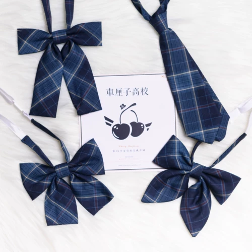 [Cherry JK] Голубой туман море глубоко синяя сетка маленькая маленькая юбка Skolen Word термин кроличьи ухо