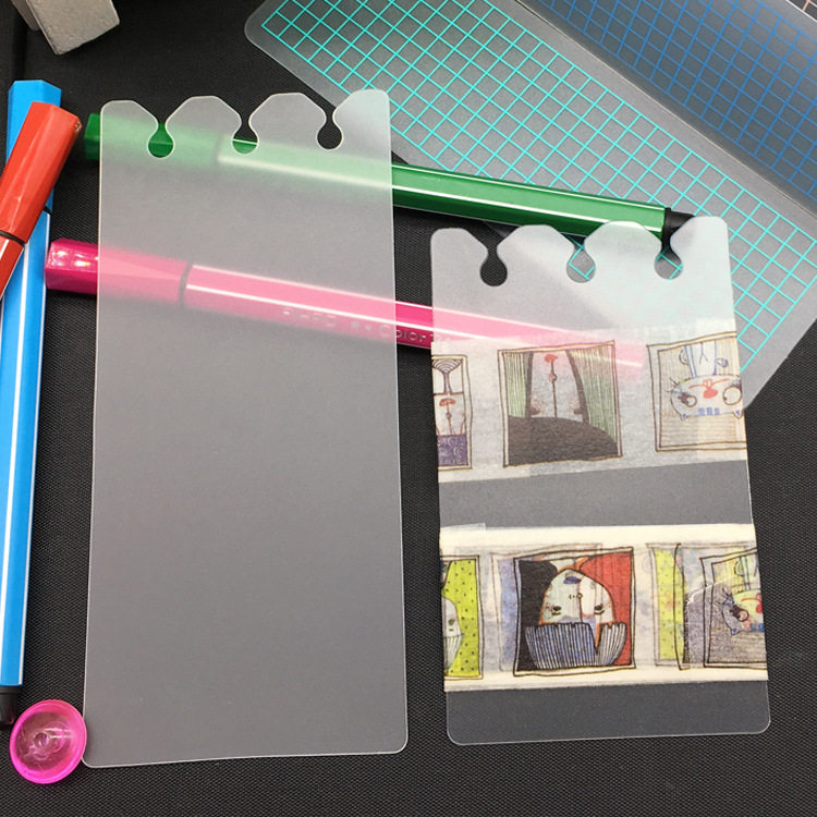 Hand ledger binder A5A6 loose-leaf sub-packing board transparent frosted PP sub-packing sheet divider board bookmark sub-packaging board