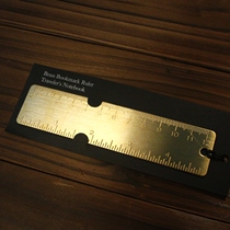 Double Scale Brass Bookmark hand tent This travel notebook day remember this retro graduated scale