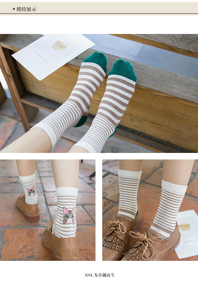 Vớ nữ mùa thu và mùa đông Mẫu vớ cotton nữ trong vớ ống Nhật Bản dễ thương vớ bán buôn vớ thể thao Hàn Quốc ở thắt lưng vớ cotton tất chân